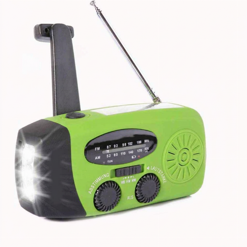 🏕️ 📻 Careluxpro Multifunktionales Tragbares Solar-Notfallradio – Powerbank, Handkurbel & Katastrophenvorsorge