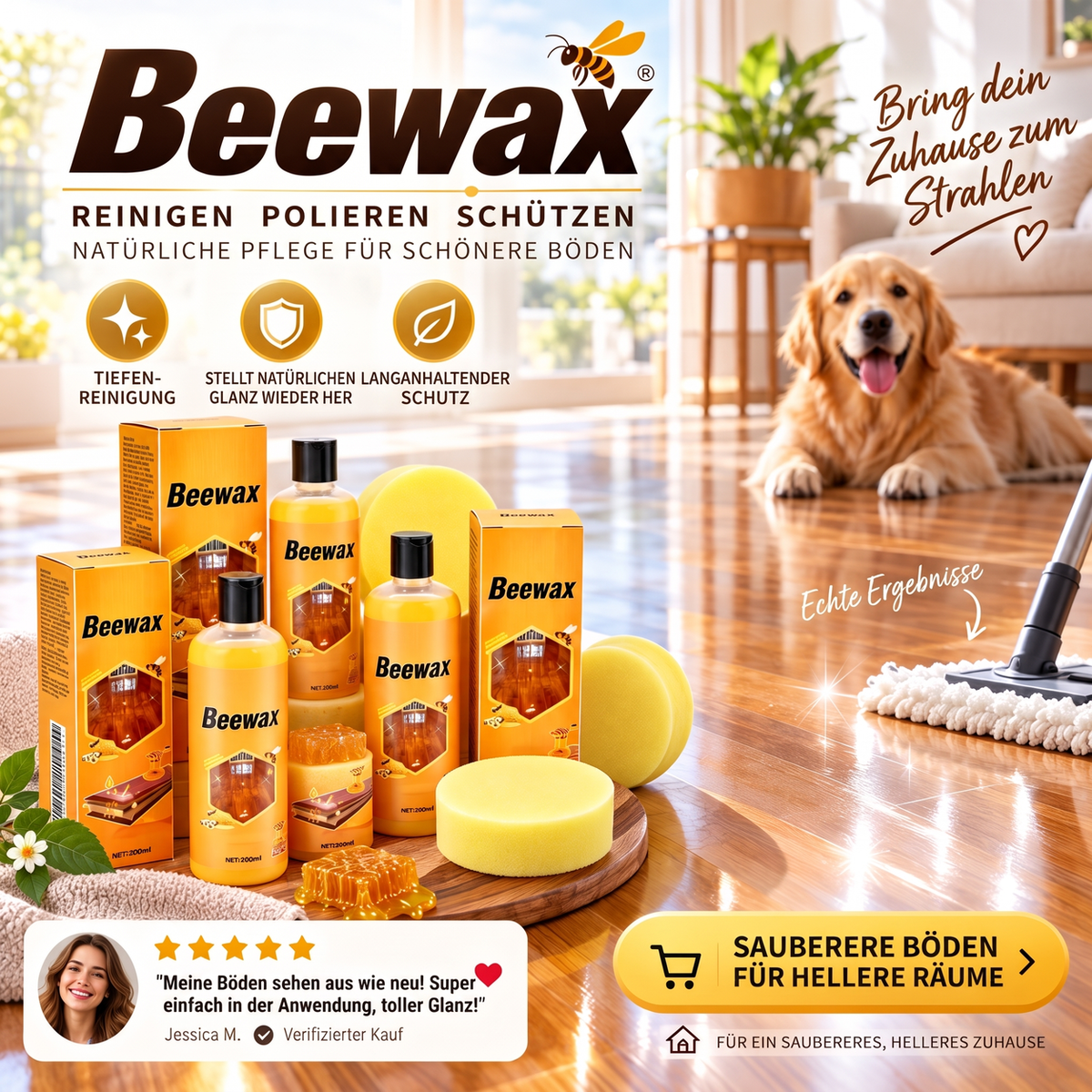 🧽All-in-One Holzoberflächenreiniger & -Polish – Reinigen, Restaurieren, Schützen