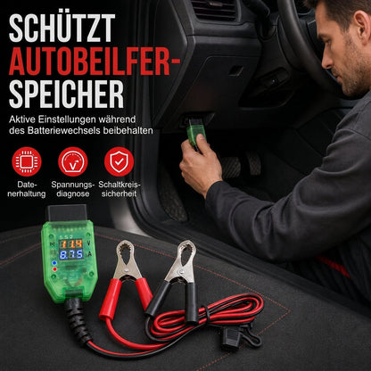 🔋 OBD II 12V-Speichererhaltungsgerät für Kfz | Spannungsanzeige