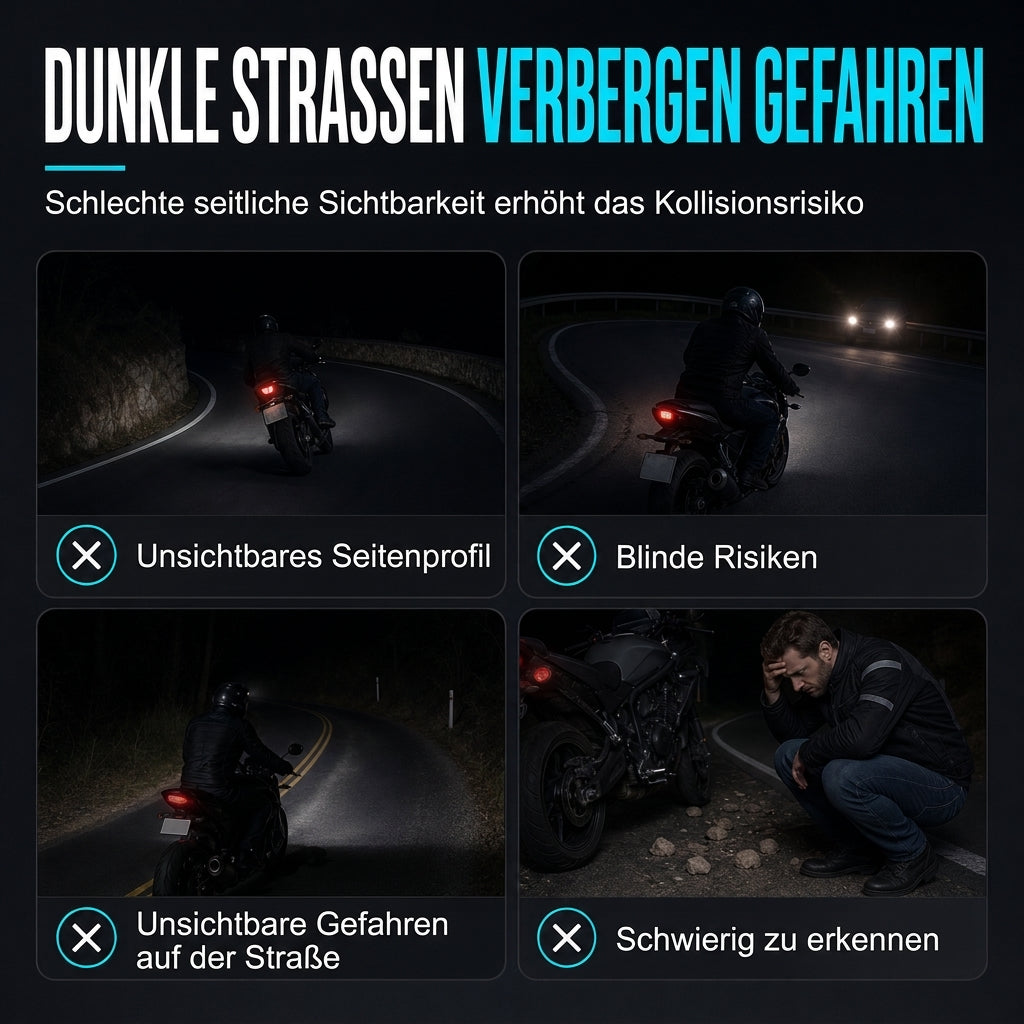 🎉 50% RABATT! 🏍️ Zweirad-LED-Engelflügel-Bodenprojektionslichter – auffälliger Flügelschein für nächtliche Fahrten ✨