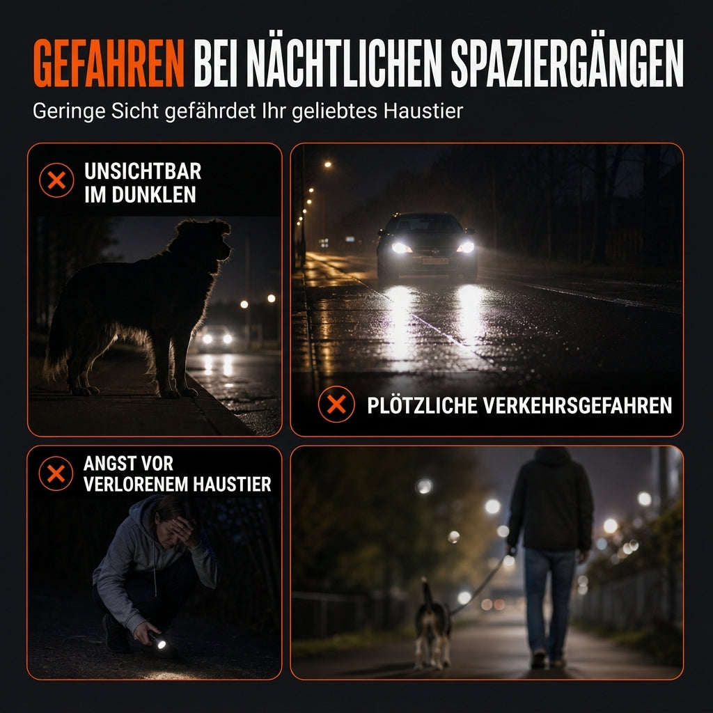 🐕 50 % Rabatt!! 💡LED-Hundeharness mit Leuchtfunktion für Spaziergänge bei Nacht