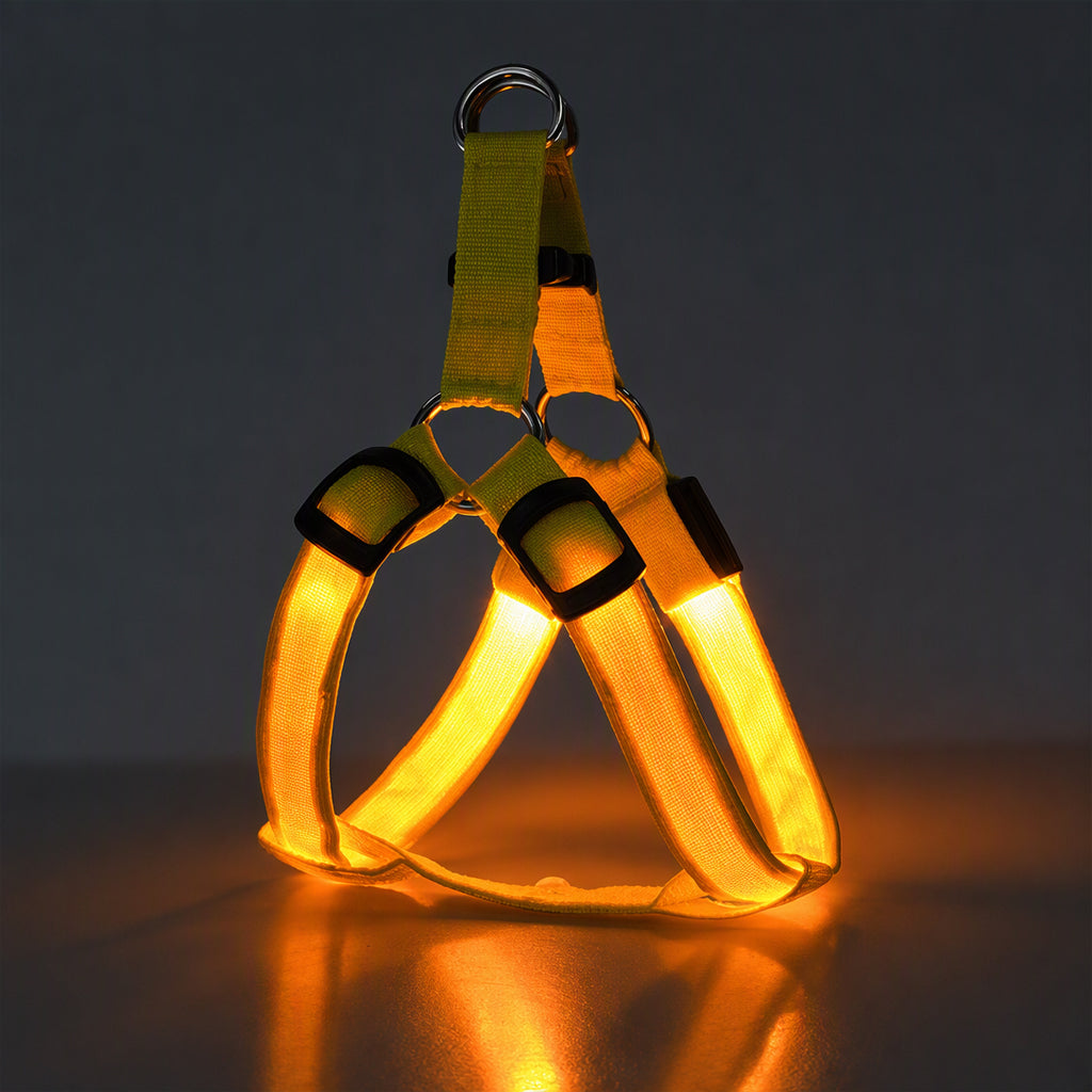 🐕 50 % Rabatt!! 💡LED-Hundeharness mit Leuchtfunktion für Spaziergänge bei Nacht